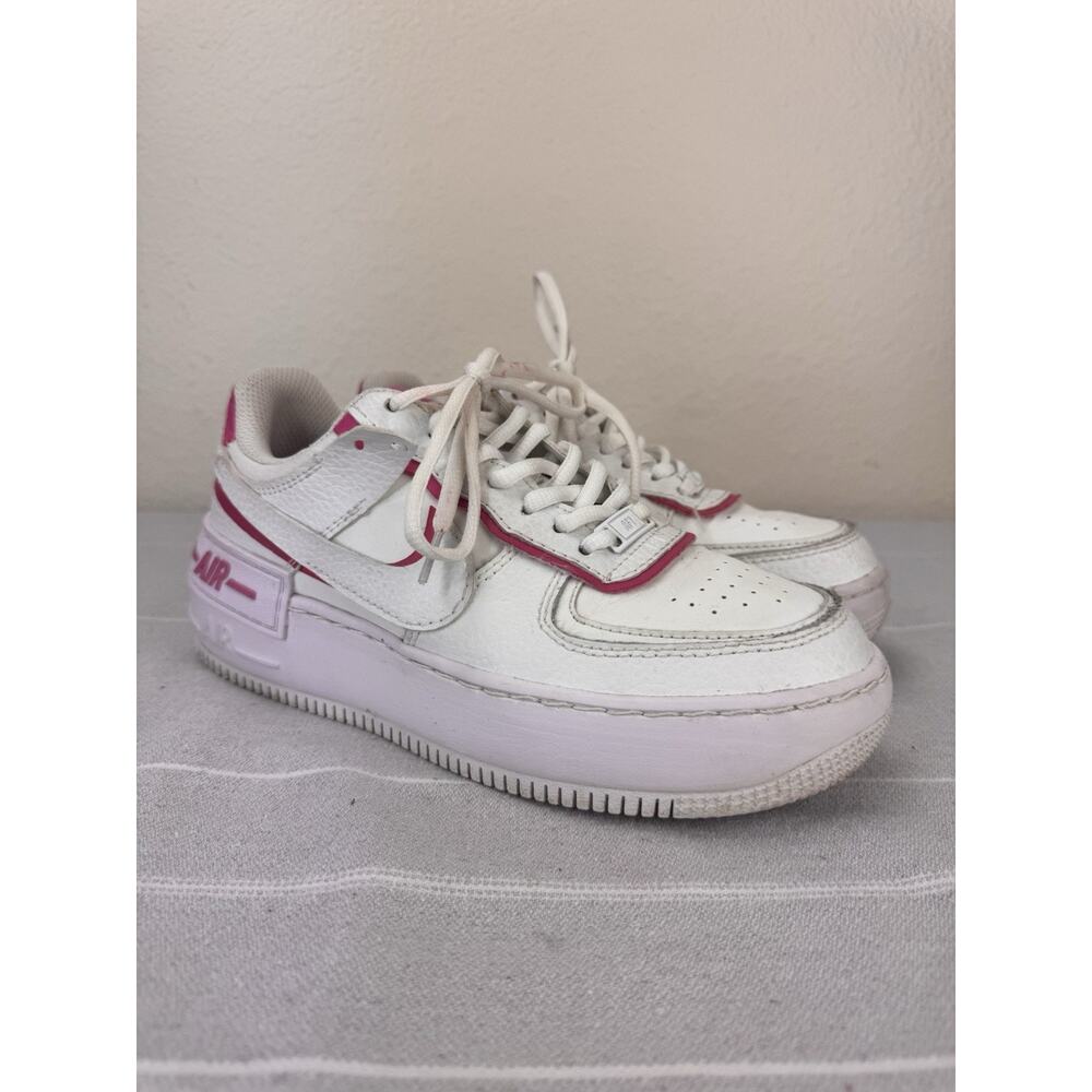 Nike Air Force 1 AF1 Low Shadow Sneakers CI0919-102 White Magic Flamingo Pink 7
